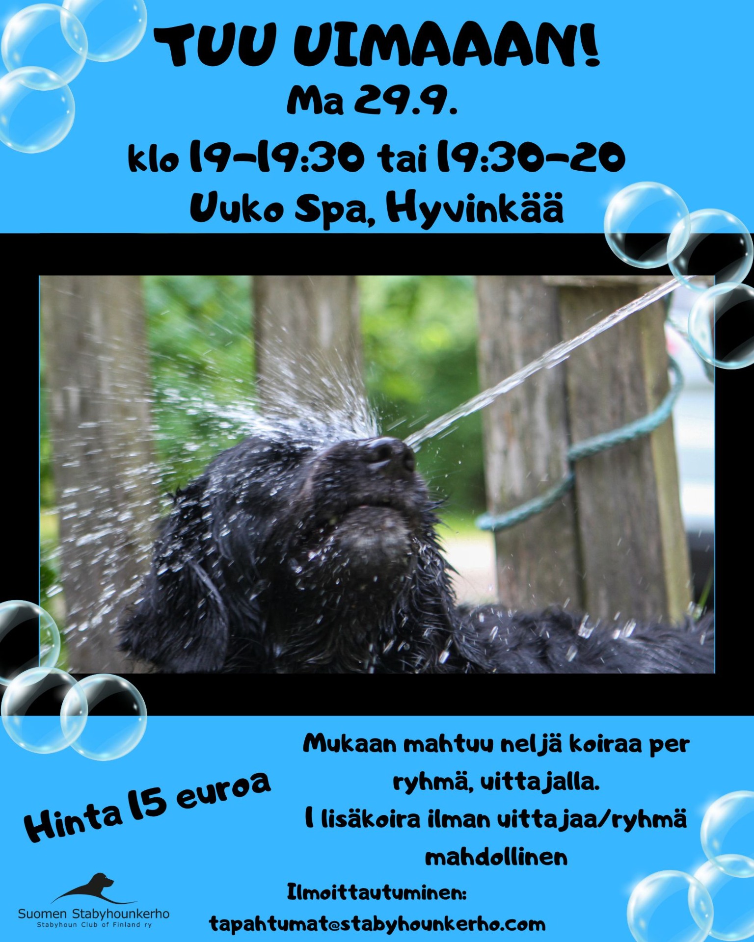 Staby swimming in Hyvinkää on monday 29.9.2025